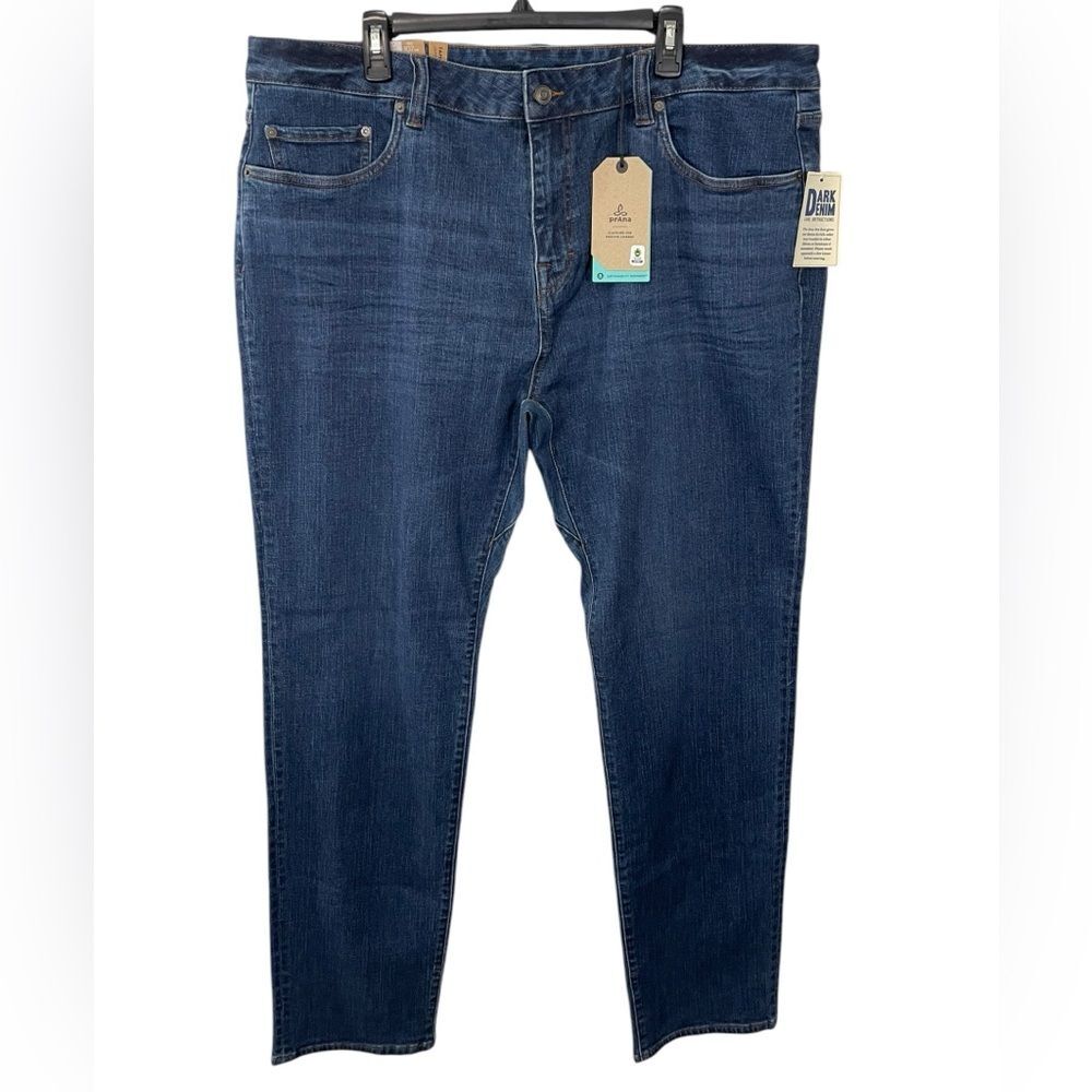 NWT Prana Hillgard Slim Jean Size‎ 42 x 34 Medium Ozone Wash Denim